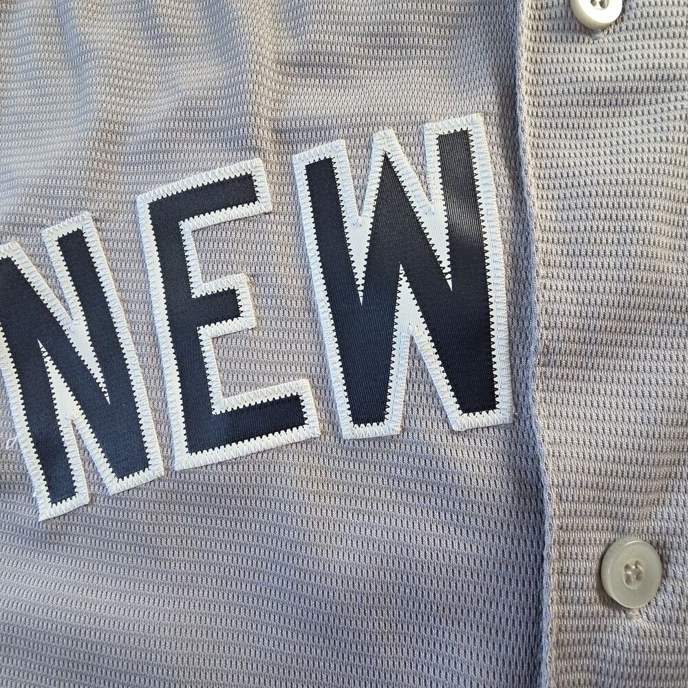 Majestic Coolbase New York Yankees Jersey Jacoby Ellsbury 22 Mens 2XL Gray - Picture 3 of 14